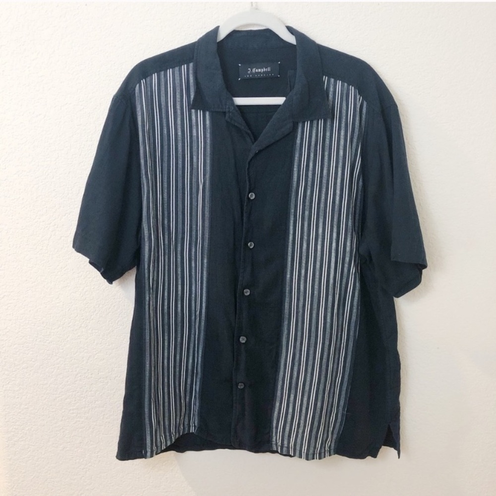 James Campbell Silk short sleeve button up